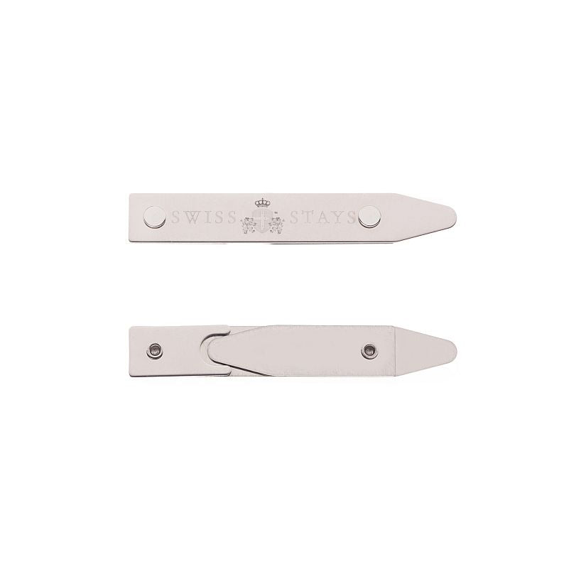3 Pairs Adjustable Stainless Steel Collar Stays