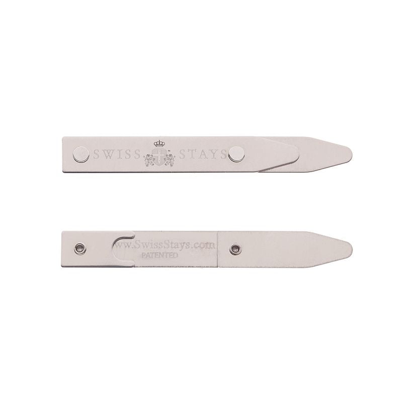 3 Pairs Adjustable Stainless Steel Collar Stays