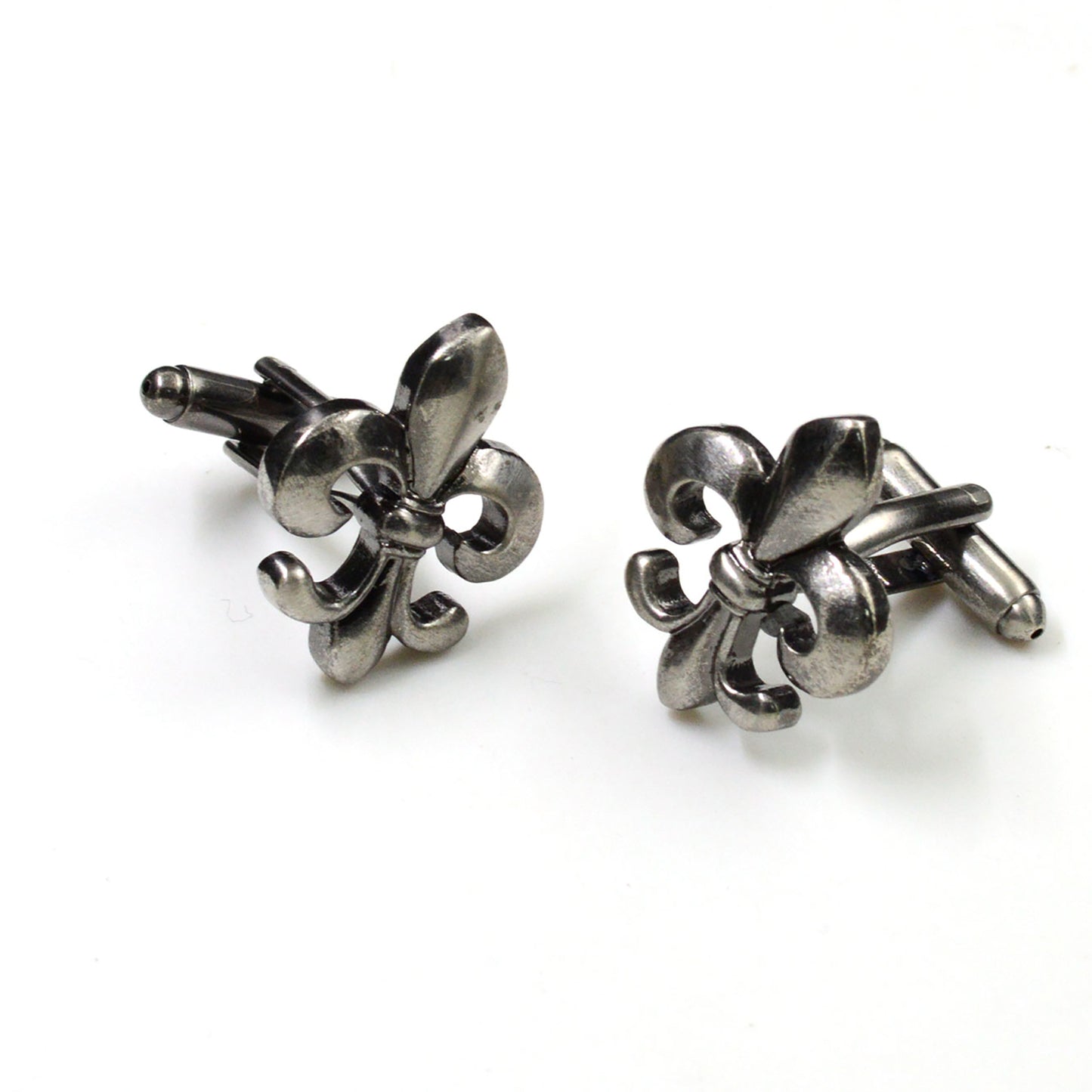 Antique Silver Fleur Di Lis Cufflinks