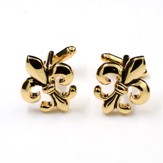 Antique Gold Fleur Di Lis Cufflinks
