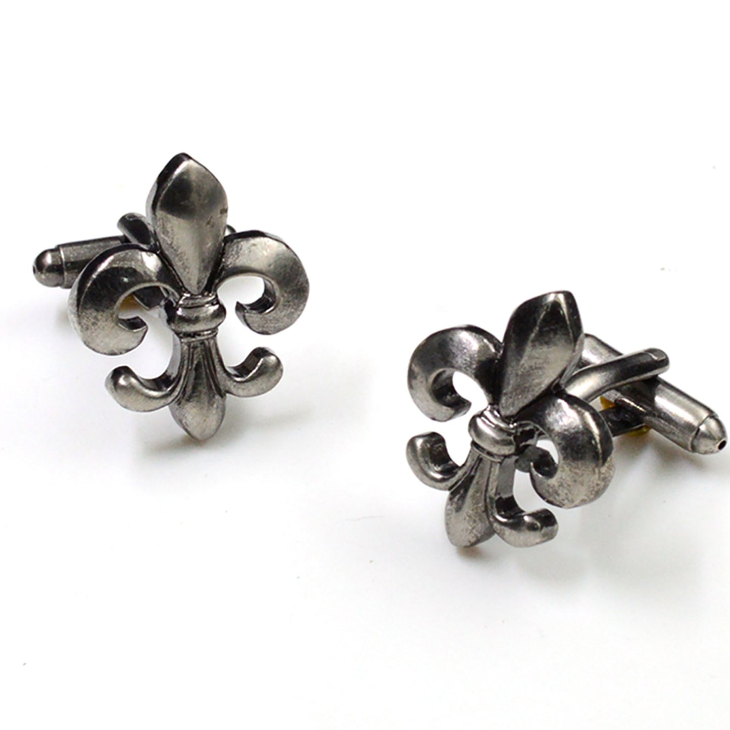Antique Silver Fleur Di Lis Cufflinks