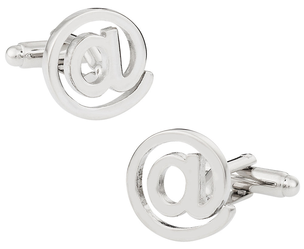 At @ Symbol Cufflinks