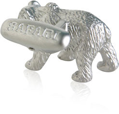 Bear Cufflinks with Swarovski Eyes