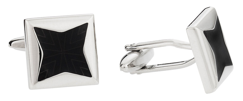 Black Starburst Cufflinks