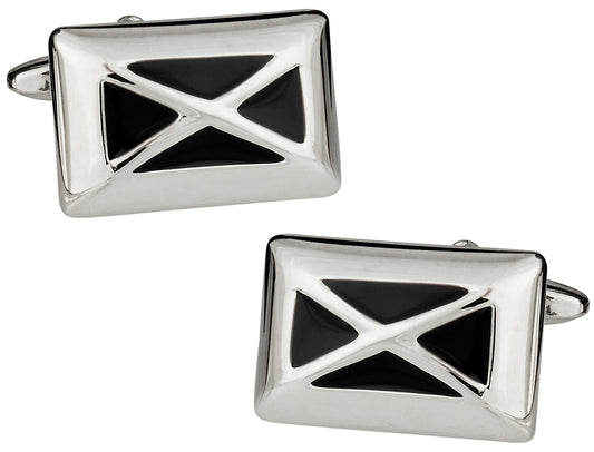 Black X Cufflinks