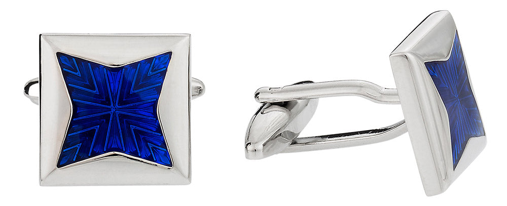 Blue Starburst Cufflinks
