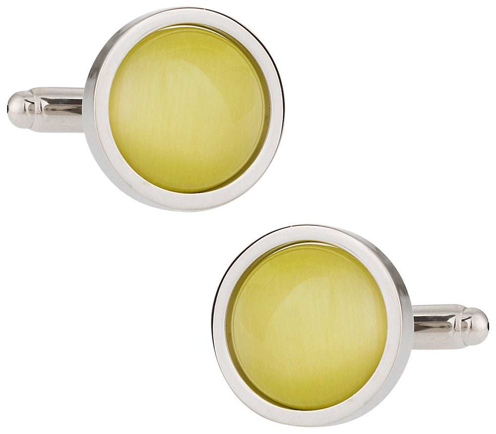 Bold Yellow Cufflinks
