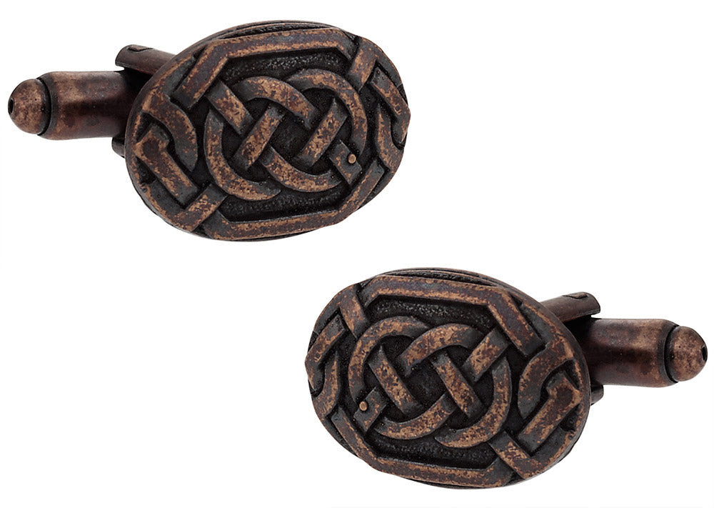 Bronze Celtic Knot Cufflinks