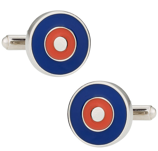 Bullseye Cuffs in Red & Blue