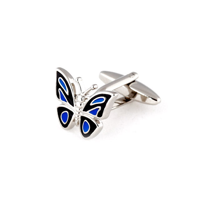 Butterfly Cufflinks in Enamel