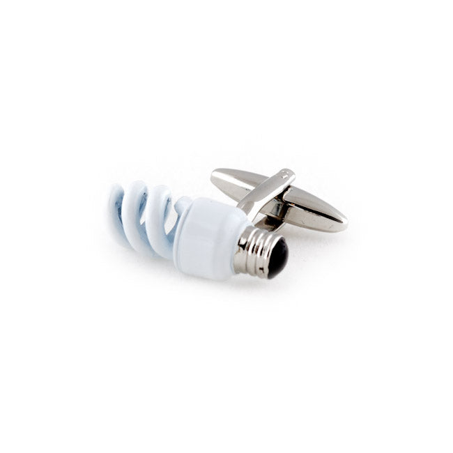 CFL Lightbulb Cufflinks