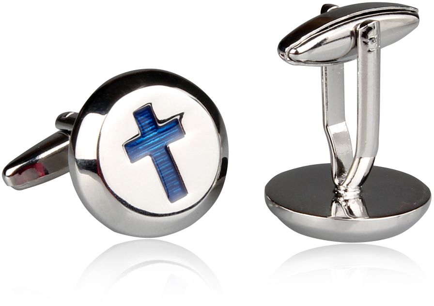 Christian Cross Religious Cufflinks