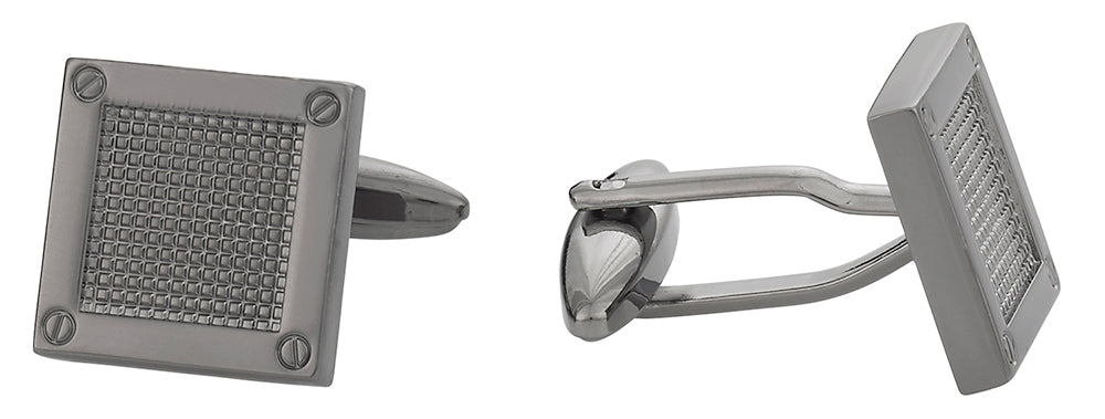Contemporary Gun Metal Cufflinks