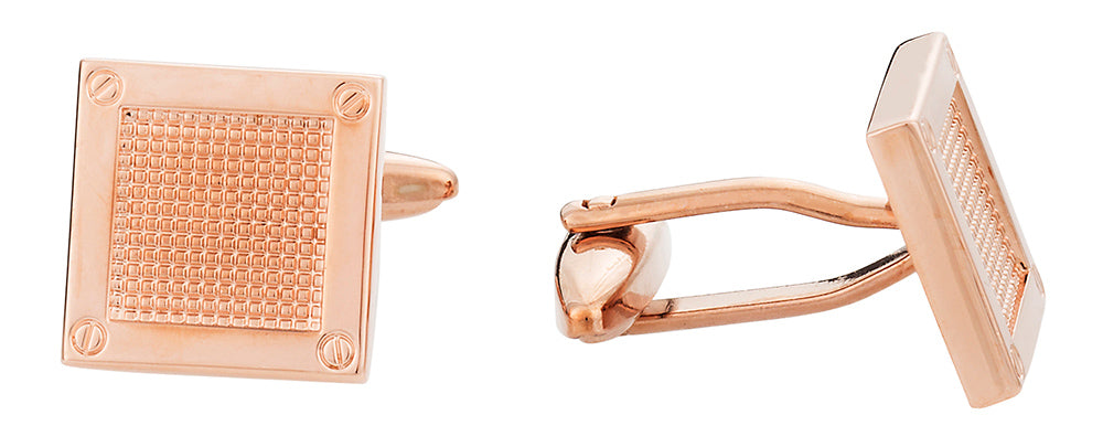 Contemporary Rose Gold Cufflinks