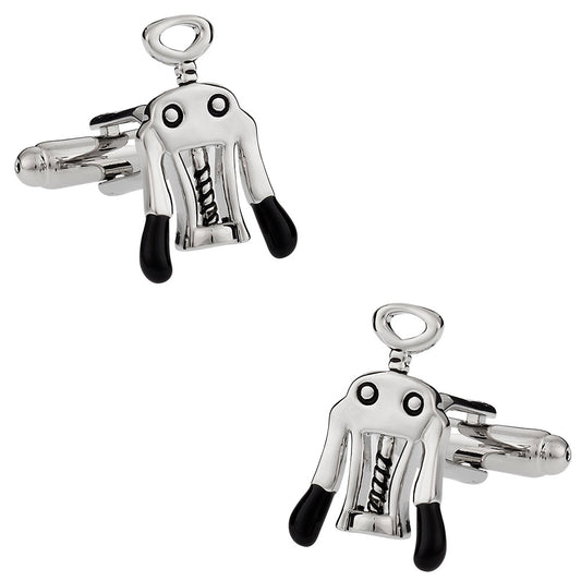 Corkscrew Wine Cufflinks
