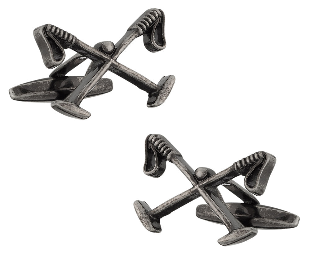 Crossed Polo Mallet Cufflinks