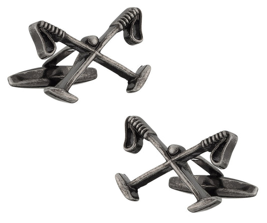 Crossed Polo Mallet Cufflinks