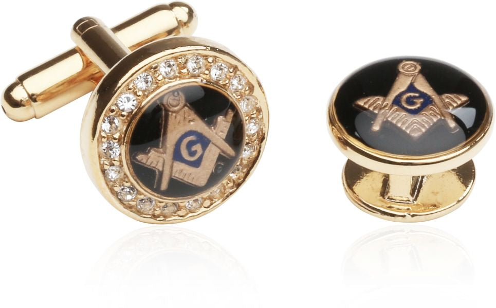 Crystal Gold Masonic Formal Set for Freemasons