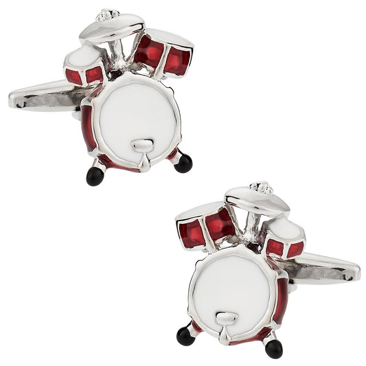 Drum Kit Cufflinks - Gift Idea for a Drummer