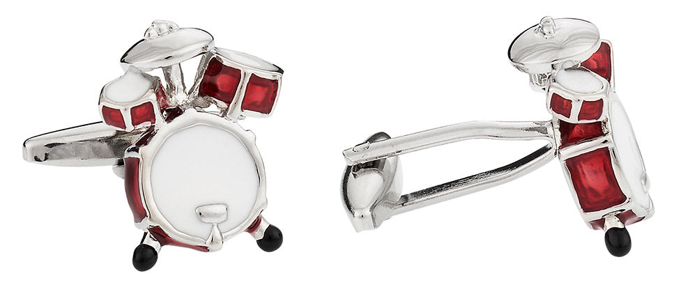 Drum Kit Cufflinks - Gift Idea for a Drummer