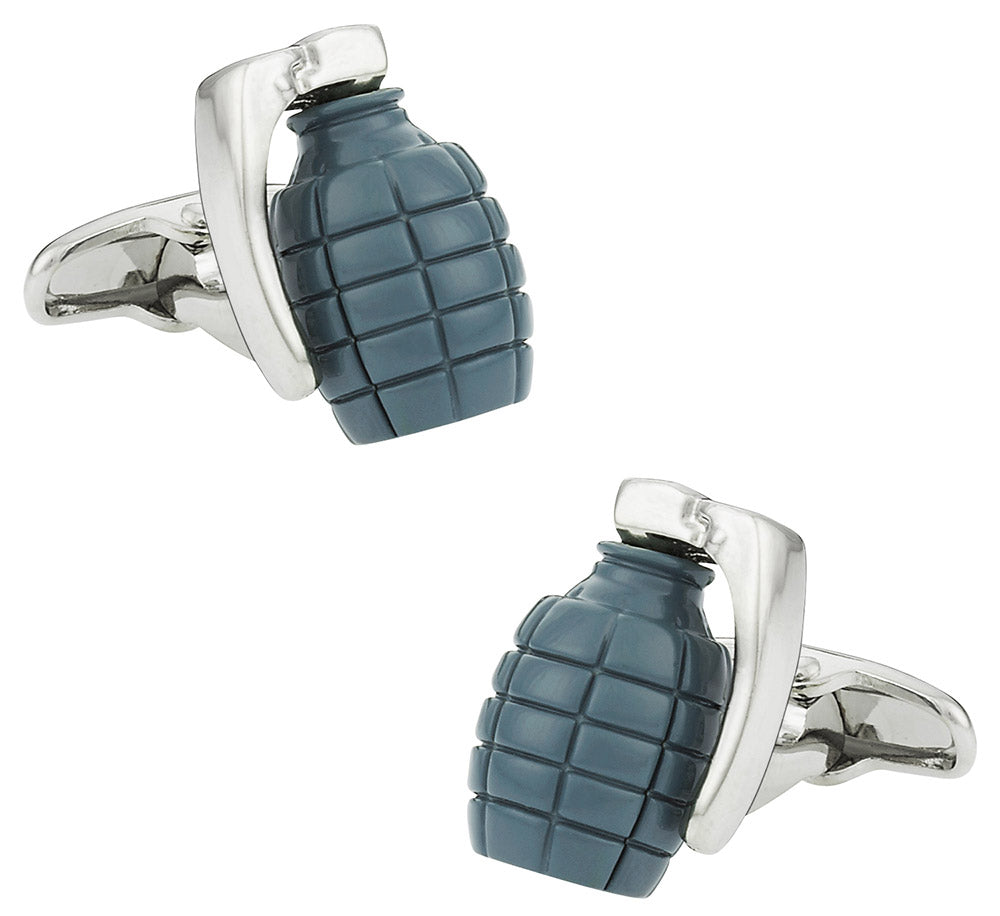 Green Grenade Cufflinks