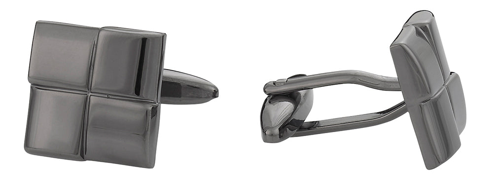 Gun Metal Square Cufflinks