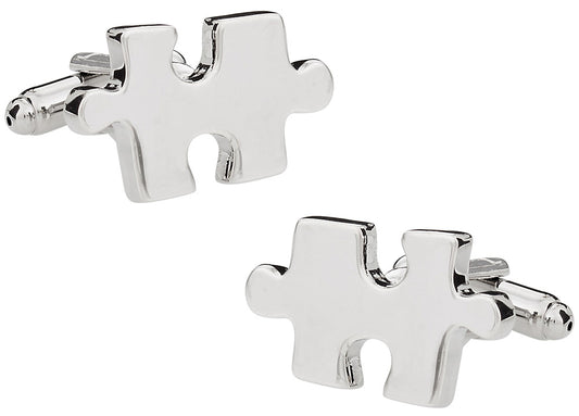 Jigsaw Puzzle Cufflinks (Autism Awareness Month)