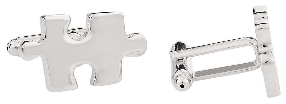 Jigsaw Puzzle Cufflinks (Autism Awareness Month)