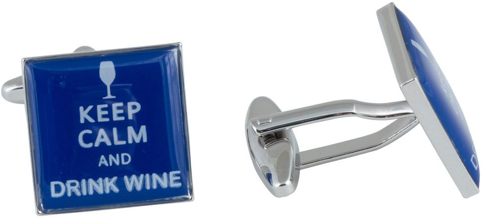 Keep Calm Wine Cufflinks