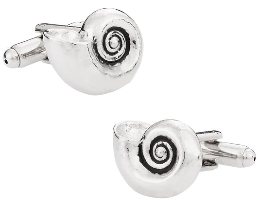 Beach Lover Nautilus Shell Cufflinks