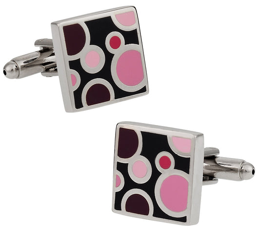 Pink Bubble Cufflinks