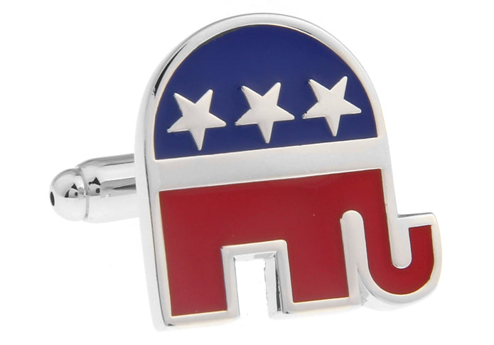 Republican GOP Elephant Cufflinks