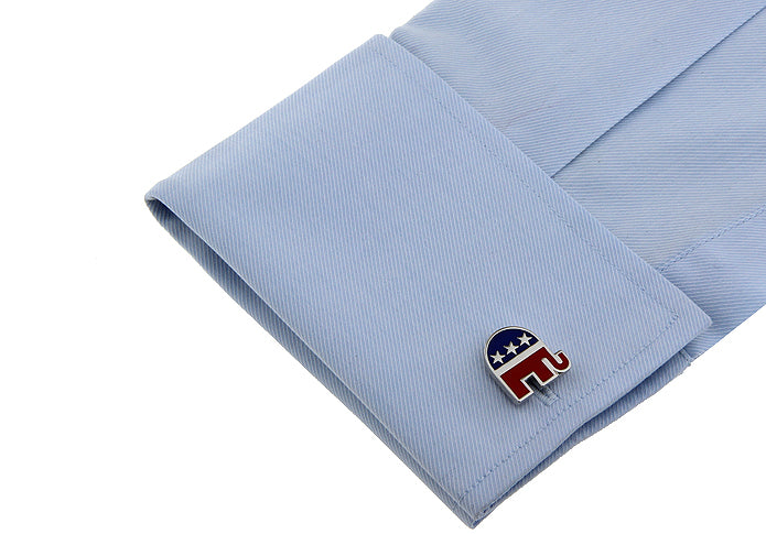 Republican GOP Elephant Cufflinks