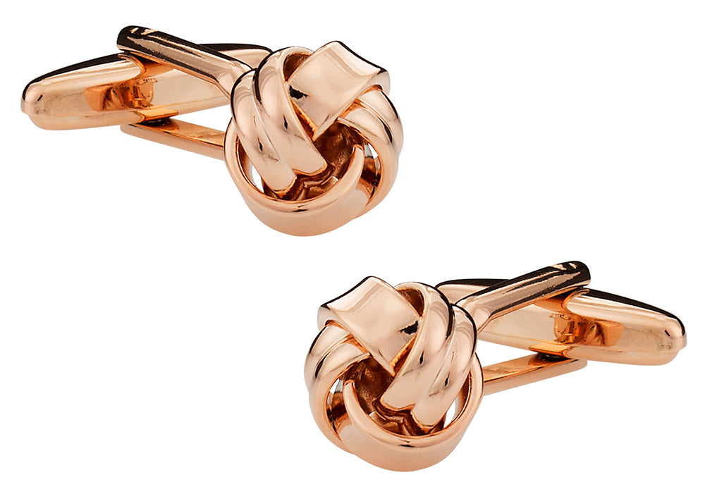 Rose Gold Knot Cufflinks