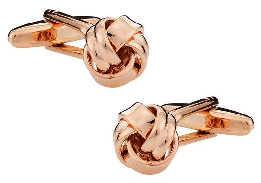 Rose Gold Knot Cufflinks