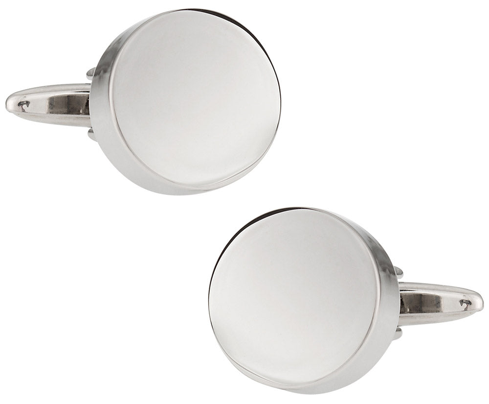 Round Engravable Cufflinks