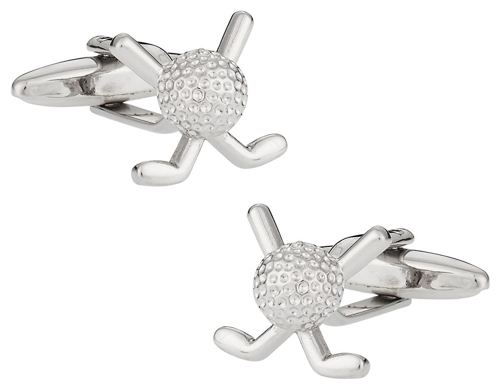 Silver Golf Cuff Links for Golfers