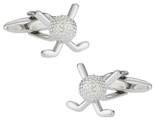 Silver Golf Cuff Links for Golfers