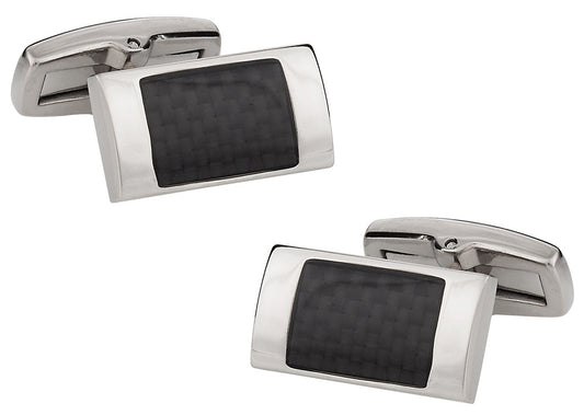 Titanium Carbon Fiber Cufflinks