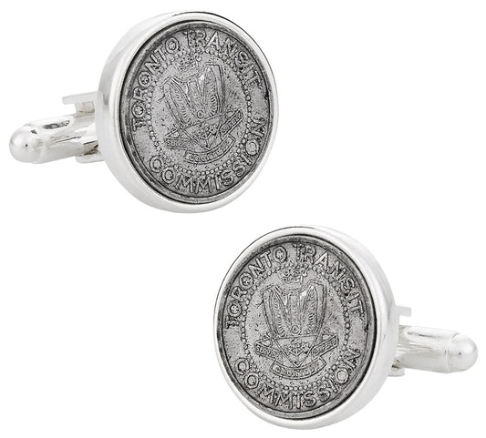 Toronto Transit Token Cufflinks