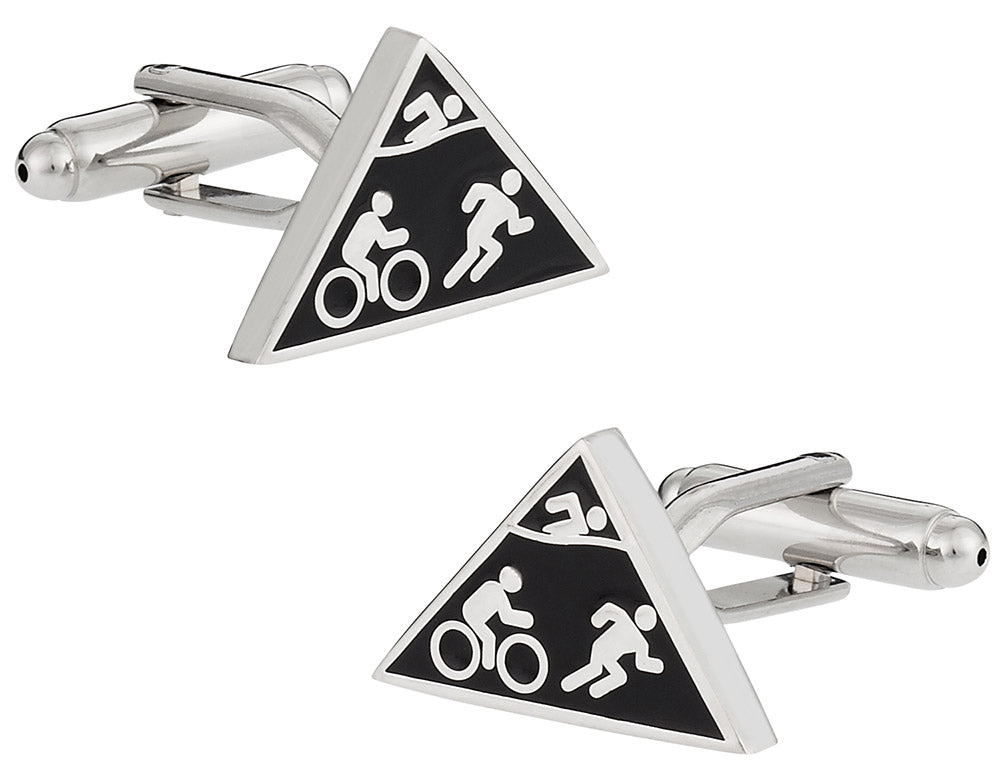 Triathlon Triathlete Cufflinks