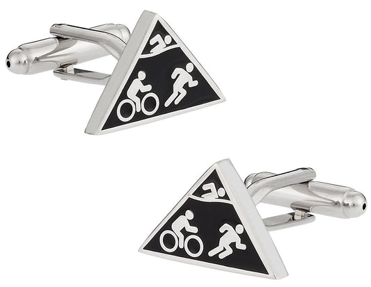 Triathlon Triathlete Cufflinks