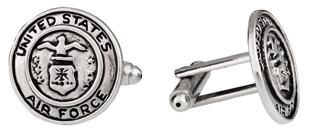 US Air Force Cufflinks Silver USAF
