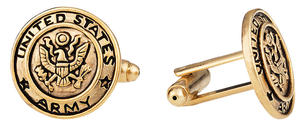US Army Cufflinks Gold