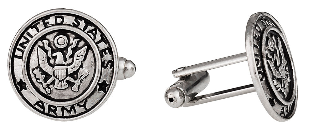 US Army Cufflinks Silver