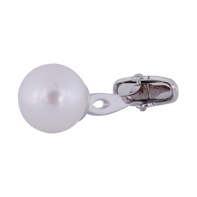 White Swarovski Pearl Formal Set Cufflinks & Studs