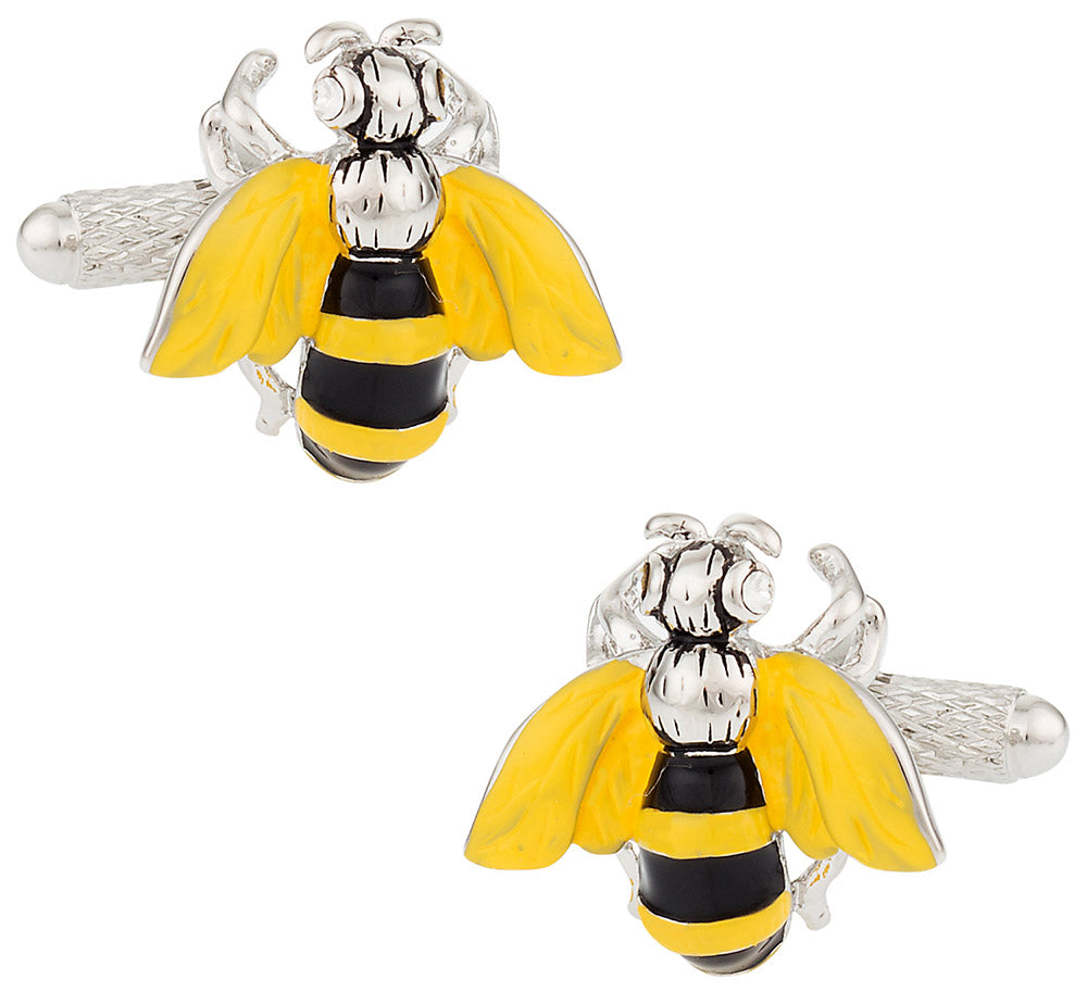 Yellow Jacket Bee Cufflinks