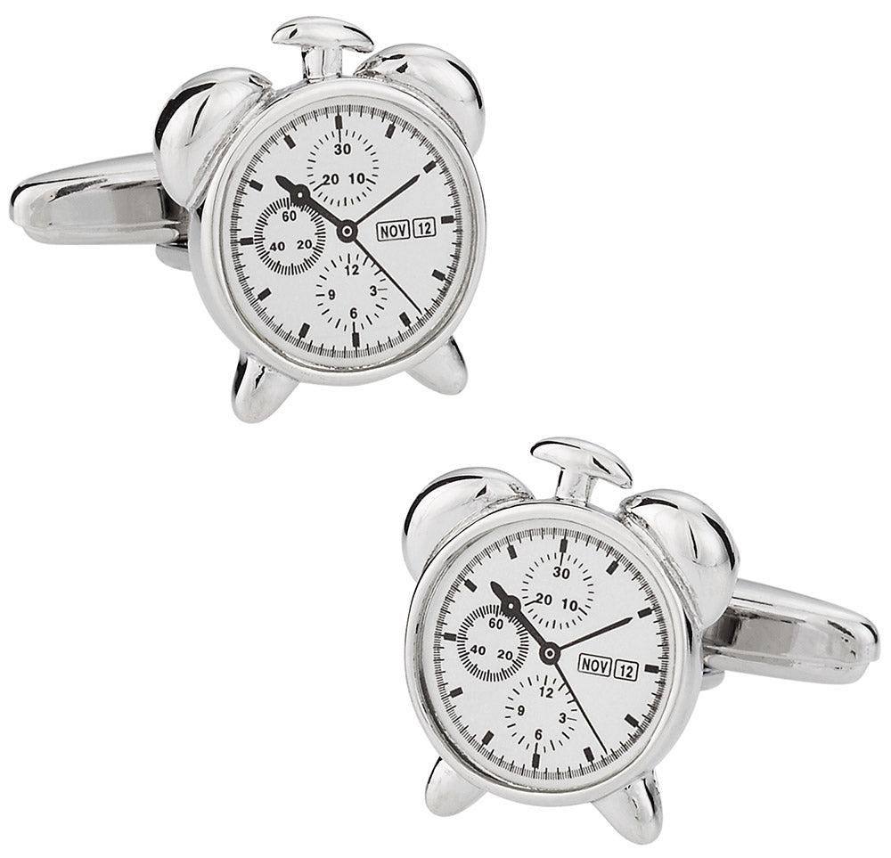 Alarm Clock Cufflinks