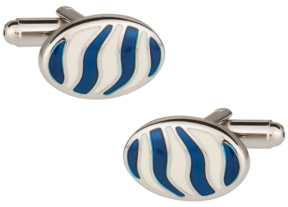 Zebra Style Animal Cufflinks