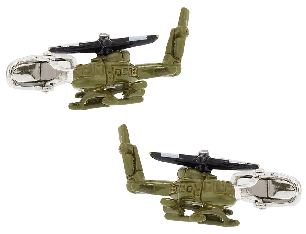 Army Helicopter Cufflinks